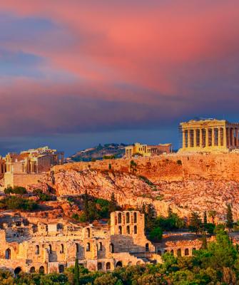 Ακρόπολη Αθήνας ηλιοβασίλεμα