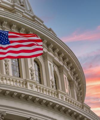 Αμερικανική σημαία Καπιτώλιο