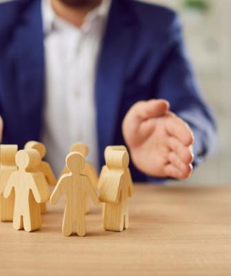 ασφάλεια ανθρώπων ξύλινα ομοιώματα