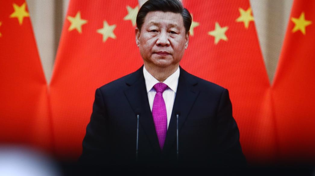 Σι Τζινπίνγκ απεικόνιση σε τελετή Κίνας Σι Τζινπίνγκ πρόεδρος Κίνας