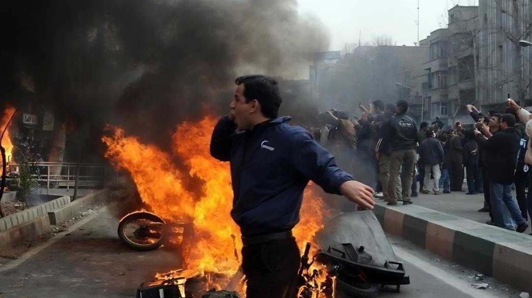 Διαδηλωτής στην Τεχεράνη