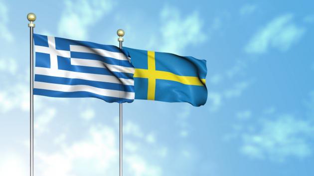 Σημαίες Ελλάδας Σουηδίας