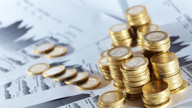 Στοιβαγμένα ευρώ κέρματα