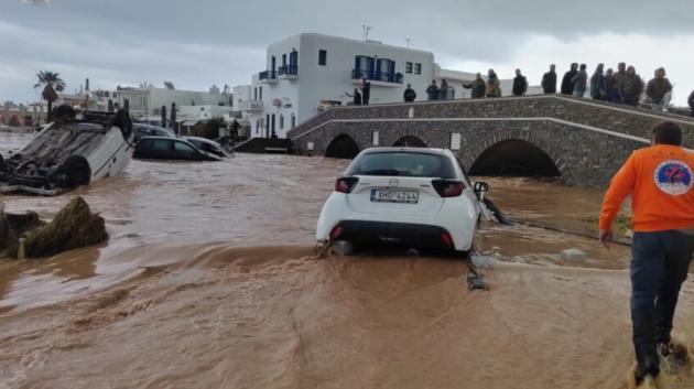 Πλημμύρα στις Κυκλάδες