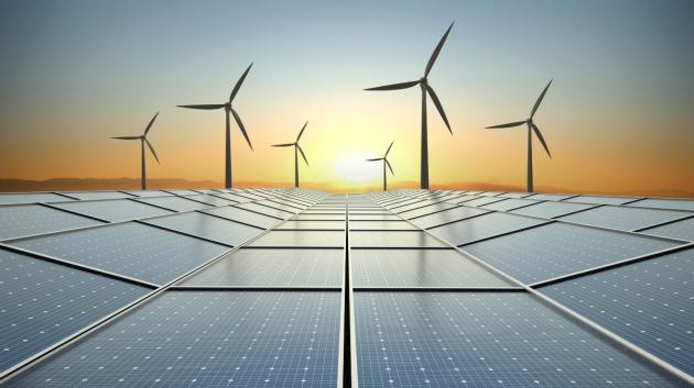 Ανανεώσιμη ενέργεια ηλιοβασίλεμα