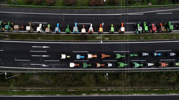 Κινητοποίηση αγροτών αυτοκινητόδρομος