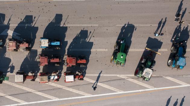 Αγροτική διαμαρτυρία οχημάτων