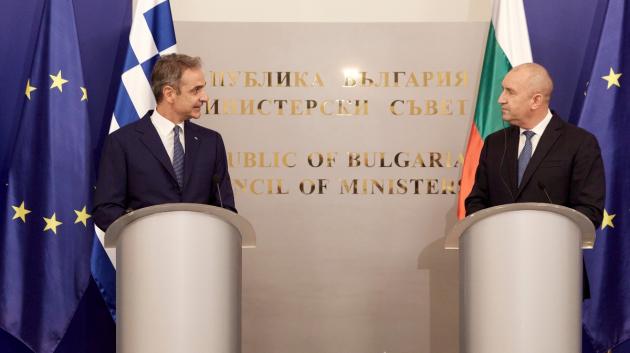 Kυριάκος Μητσοτάκης και Ρούμεν Ράντεφ