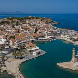 πανοραμική Ρεθύμνου λιμάνι