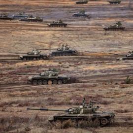 Ρωσικά τεθωρακισμένα άσκηση