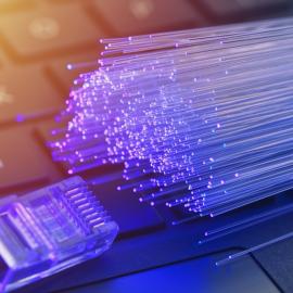 Οπτική ίνα πληκτρολόγιο διαδίκτυο