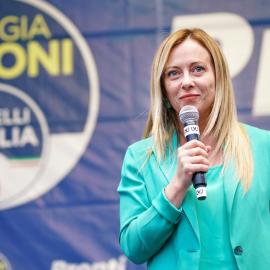 Τζόρτζια Μελόνι σε ράλι