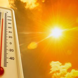 Θερμόμετρο και ήλιος