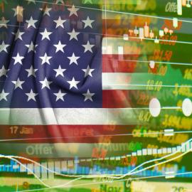 Αμερικανική σημαία Χρηματιστήριο