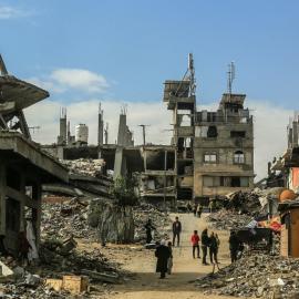 Κατεστραμμένη Γάζα πόλη