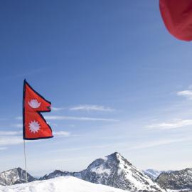 Σημαία Νεπάλ βουνό