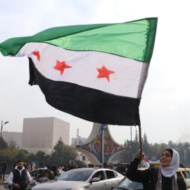 Σημαία της Συρίας διαμαρτυρία